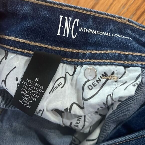 INC International Concepts Blue Skinny Jeans - Picture 3 of 8